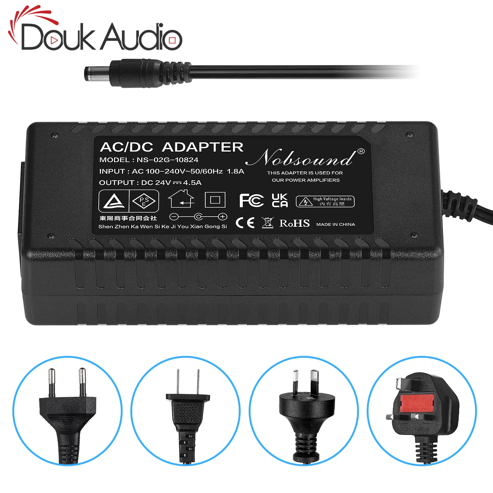 Универсальный блок питания Douk Audio, 100-240 В переменного тока, 24 В/108 А, Вт
Универсальный блок питания Douk Audio, 100-240 В переменного тока, 24 В/108 А, Вт