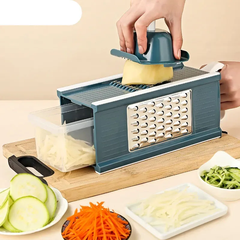 Shredder Multi-function Vegetable Cutting Artifact Household Potato Shredder Shredder Grater Hand Guard Thick Wire Thin Wire
Shredder Multi-function Vegetable Cutting Artifact Household Potato Shredder Shredder Grater Hand Guard Thick Wire Thin Wire