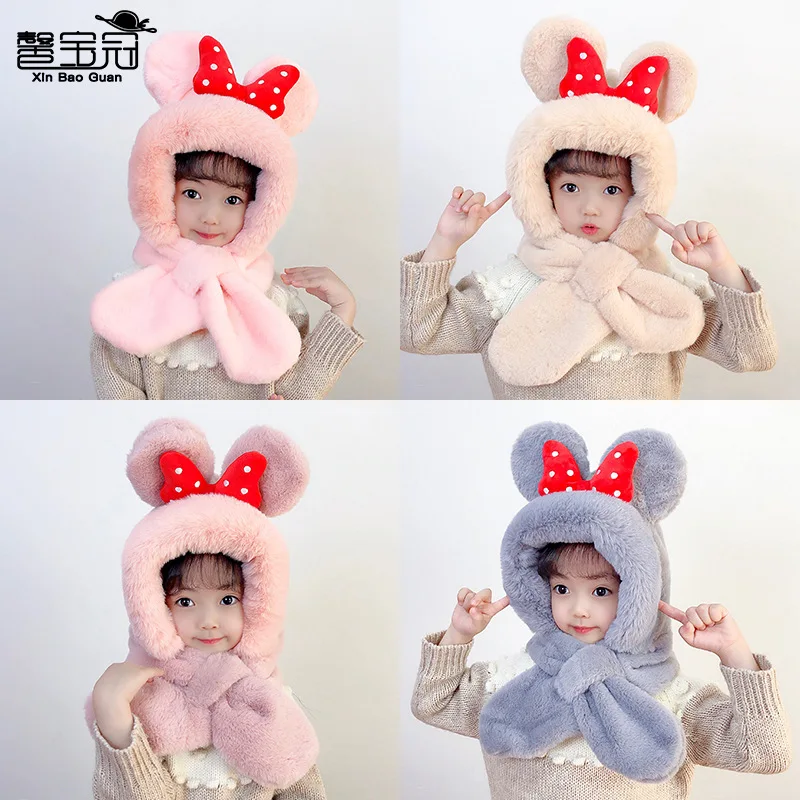 Baby Hat Boys Girls Winter Children Thicken Windproof Ear Protection Kids Warm Hats Cartoon Rabbit Ears Plush One-Piece Hat 
Baby Hat Boys Girls Winter Children Thicken Windproof Ear Protection Kids Warm Hats Cartoon Rabbit Ears Plush One-Piece Hat