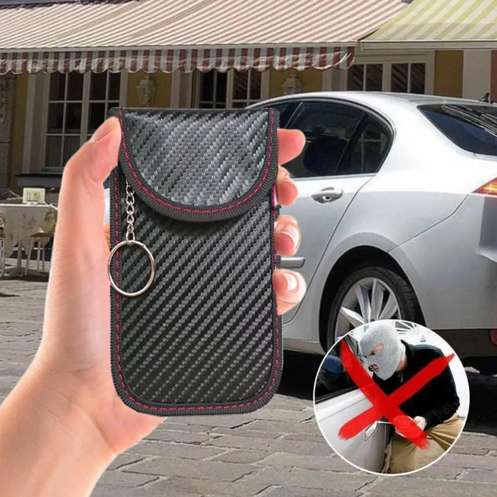 1pc Car Fob Signal Blocker Faraday Bag Signal Blocking Bag RFID Anti-scanning Shielding Pouch Wallet Case For Privacy Protection 
1pc Car Fob Signal Blocker Faraday Bag Signal Blocking Bag RFID Anti-scanning Shielding Pouch Wallet Case For Privacy Protection