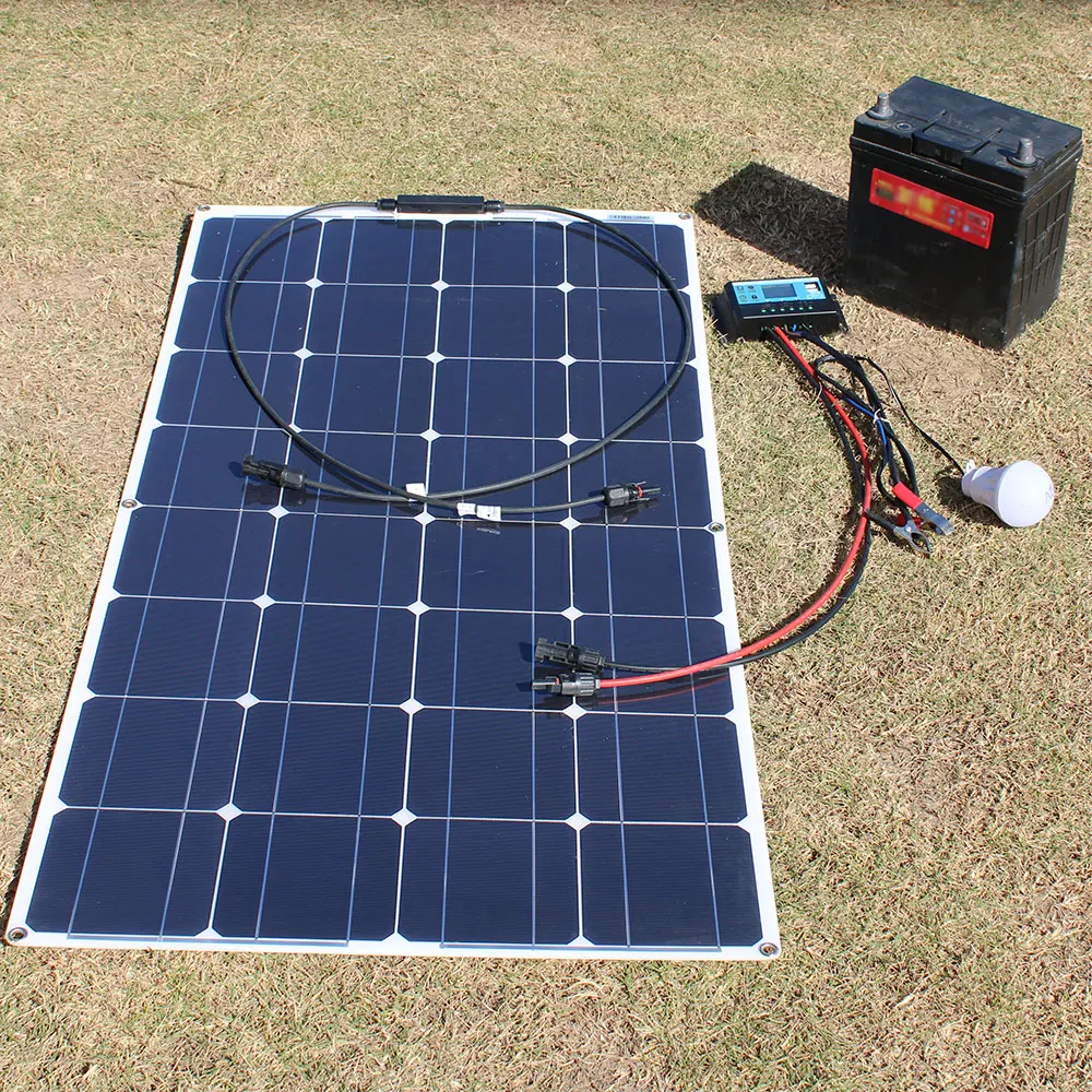 Solar Panel Kit Suitable for Home RV Boat, 100W 12V Flexible Battery Charger Monocrystalline Panel Solar System
Solar Panel Kit Suitable for Home RV Boat, 100W 12V Flexible Battery Charger Monocrystalline Panel Solar System