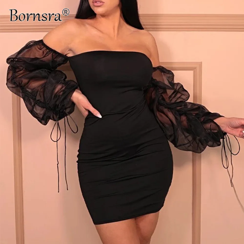 Bornsra 2021 Summer New Women's Dress Sexy Open Back Wrapped Chest Bag Hip Skirt Slim Lace Pleated Gauze Net Puff Sleeve Dress
Bornsra 2021 Summer New Women's Dress Sexy Open Back Wrapped Chest Bag Hip Skirt Slim Lace Pleated Gauze Net Puff Sleeve Dress