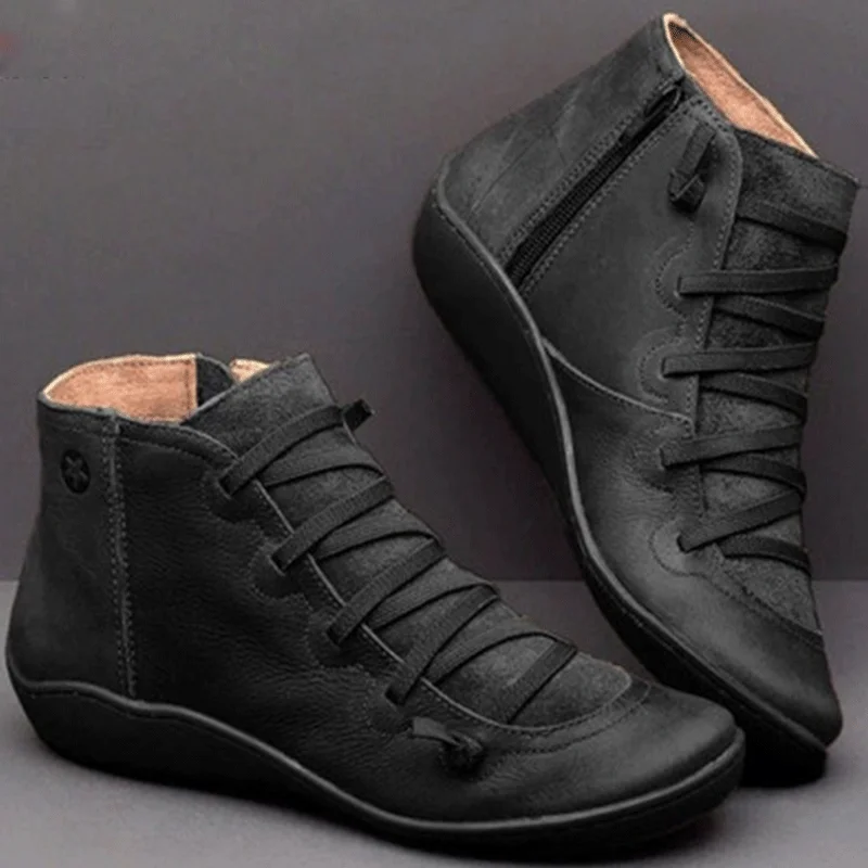 Vintage Ankle Boots for Woman Retro Leather Sneakers Full Hand Stitching Shoes Winter Ladies Shoe Boots Punk Flat loafers
Vintage Ankle Boots for Woman Retro Leather Sneakers Full Hand Stitching Shoes Winter Ladies Shoe Boots Punk Flat loafers