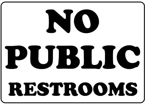 Crysss Warning Sign No Public Restrooms Road Sign Business Sign 8X12 Inches Aluminum Metal Sign
Crysss Warning Sign No Public Restrooms Road Sign Business Sign 8X12 Inches Aluminum Metal Sign