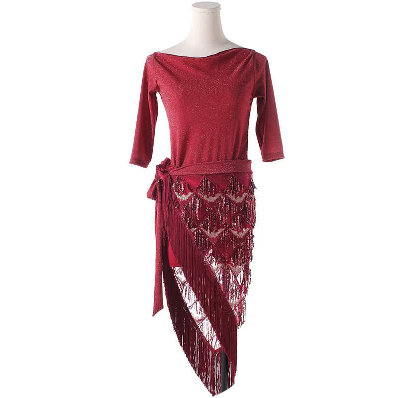 Women Dance Clothes Salsa Samba Half Sleeves Spandex 2 Pieces Fringes Latin Outfit Top and Skirt
Women Dance Clothes Salsa Samba Half Sleeves Spandex 2 Pieces Fringes Latin Outfit Top and Skirt