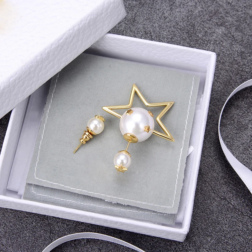 New Asymmetrical Pearl Earrings For Women Charms Fashion Personality Gold Earrings stud earrings Jewelry Holiday Gift
New Asymmetrical Pearl Earrings For Women Charms Fashion Personality Gold Earrings stud earrings Jewelry Holiday Gift