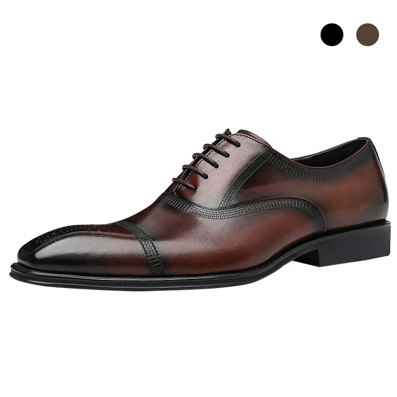 Oxford Brogue Bridegroom Dress Best Men Black Shoes Korean Style Genuine Leather Original Business Designer Shoes
Oxford Brogue Bridegroom Dress Best Men Black Shoes Korean Style Genuine Leather Original Business Designer Shoes