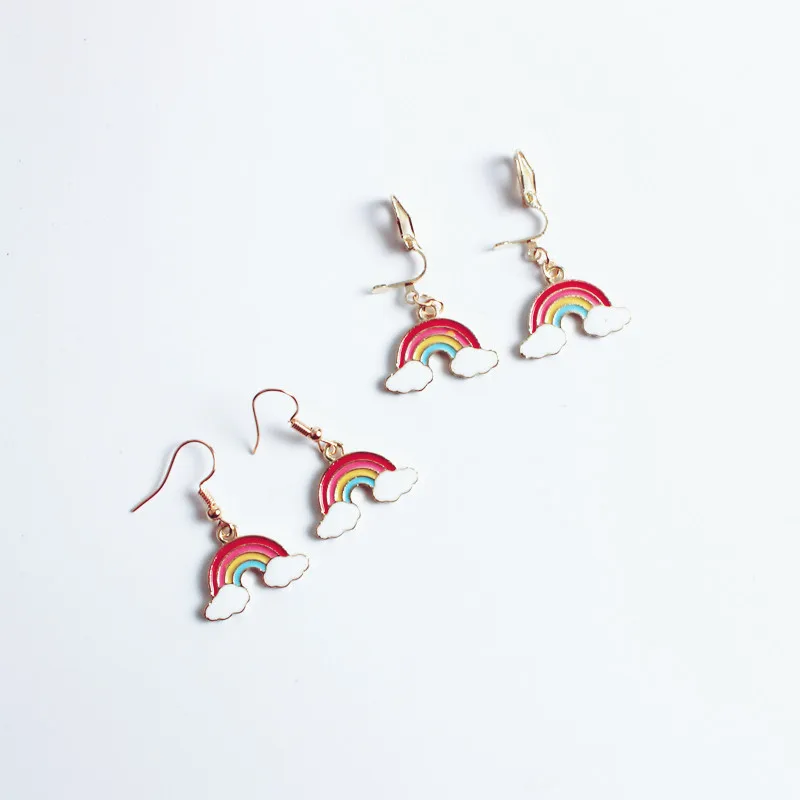 New Lovely Rainbow Cloud Earring Girl Super Cute Temperament Earpiece Student Eardrop Female
New Lovely Rainbow Cloud Earring Girl Super Cute Temperament Earpiece Student Eardrop Female