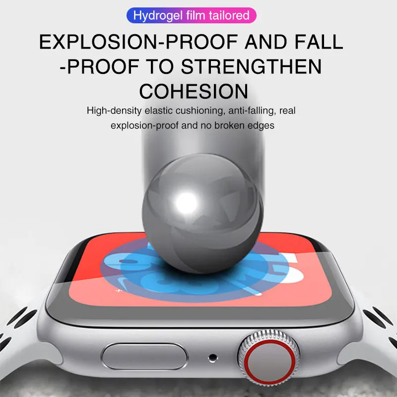 Гидрогелевая пленка для Apple Watch Защитная экрана серии 7 6 SE 5 4 3 2 1 45 мм 44 41 38 40 42 |