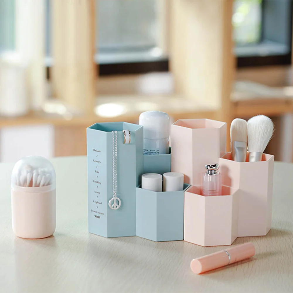 Creative Hexagonal Pen Holder Container Organizer Desktop Storage Box Student Office Supplies (Blue)
Creative Hexagonal Pen Holder Container Organizer Desktop Storage Box Student Office Supplies (Blue)