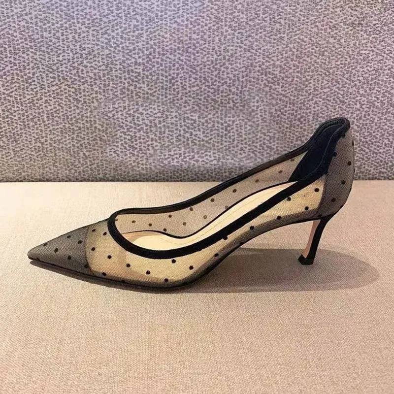 European Mesh Sexy Nude High Heels Ladies Spring Summer New Stiletto French Women's Pointed Toe Party Wedding Dress Pumps
European Mesh Sexy Nude High Heels Ladies Spring Summer New Stiletto French Women's Pointed Toe Party Wedding Dress Pumps