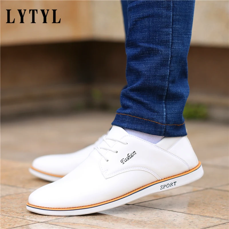 Men Shoes Leather Casual Shoes Men Fashion Lace-Up Business Leather Shoes Loafers Comfortable Outdoor White Sneakers D20-39
Men Shoes Leather Casual Shoes Men Fashion Lace-Up Business Leather Shoes Loafers Comfortable Outdoor White Sneakers D20-39