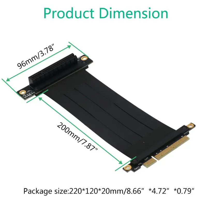 20cm High Speed PC PCI Express 8X Riser Connector Cable Riser Card PCI-E 8X Flexible Cable Extension Port Adapter 270
20cm High Speed PC PCI Express 8X Riser Connector Cable Riser Card PCI-E 8X Flexible Cable Extension Port Adapter 270