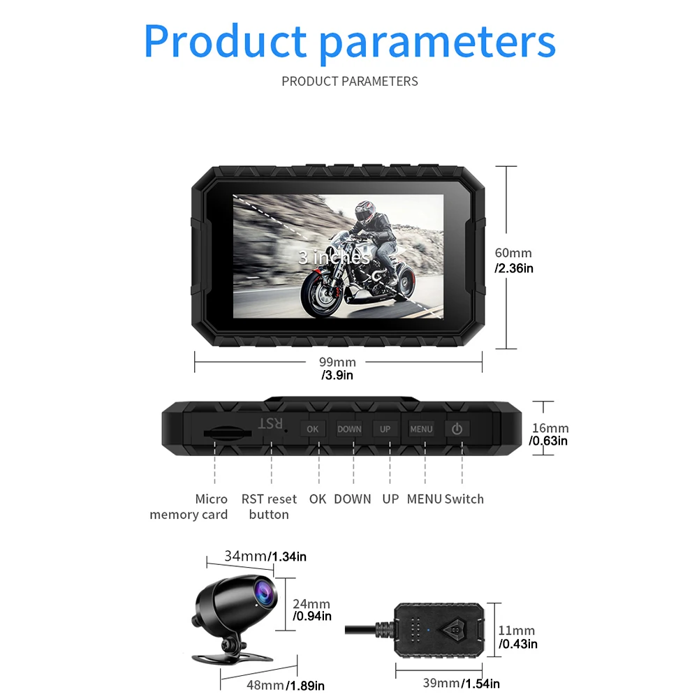 Video Dual Lens ABS Motorcycle DVR Dash Cam Driving Recorder Support TF Card Easy Install HD 1080P Universal USB Waterproof
Video Dual Lens ABS Motorcycle DVR Dash Cam Driving Recorder Support TF Card Easy Install HD 1080P Universal USB Waterproof