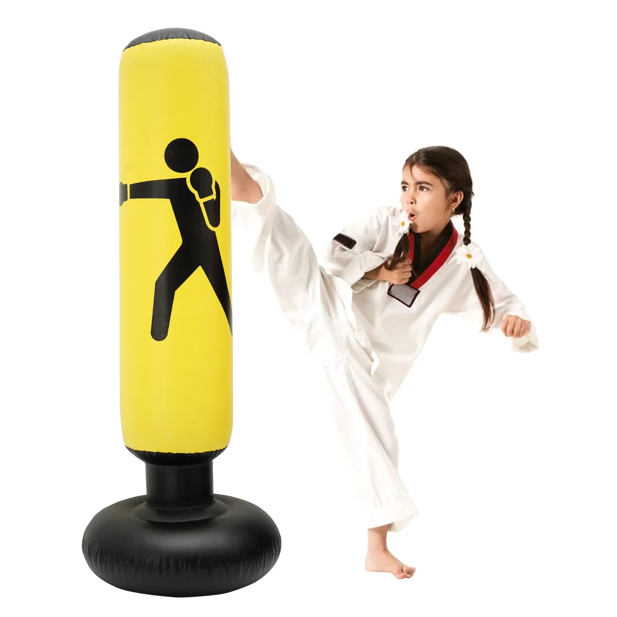 1.6m Inflatable Boxing Bag Adult Children Boxing Punch Kicking Sandbag PVC Inflatable Tumbler Gym Kids Boxing Training Target
1.6m Inflatable Boxing Bag Adult Children Boxing Punch Kicking Sandbag PVC Inflatable Tumbler Gym Kids Boxing Training Target
