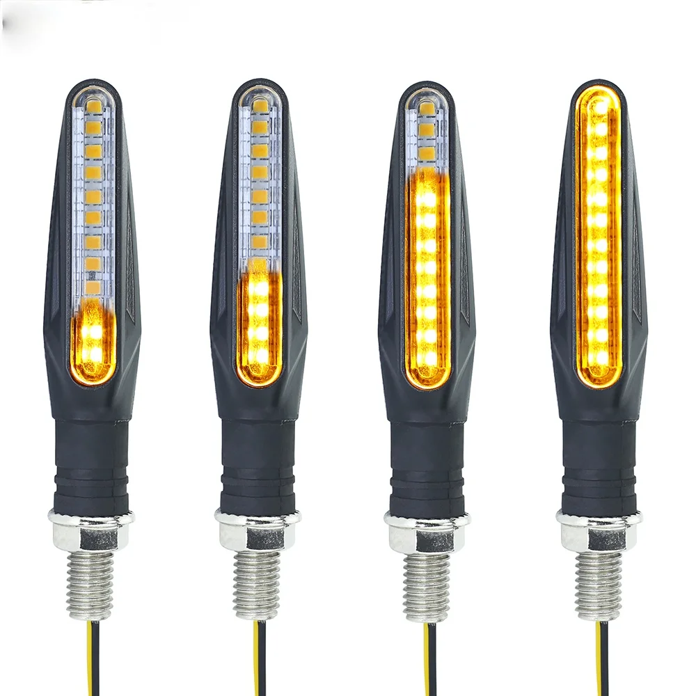 2PCS LED Motorcycle Turn Signals Light 12 SMD Tail Flasher Flowing Water Blinker IP68 Bendable Motorcycle Flashing Lights
2PCS LED Motorcycle Turn Signals Light 12 SMD Tail Flasher Flowing Water Blinker IP68 Bendable Motorcycle Flashing Lights