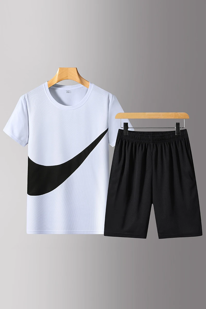 Casual Men Tracksuit Sets Summer Solid Patchwork Slim Fit Mens Sportswear Jogger T-shirts+Shorts Two pieces Sport Suits Clothing
Casual Men Tracksuit Sets Summer Solid Patchwork Slim Fit Mens Sportswear Jogger T-shirts+Shorts Two pieces Sport Suits Clothing