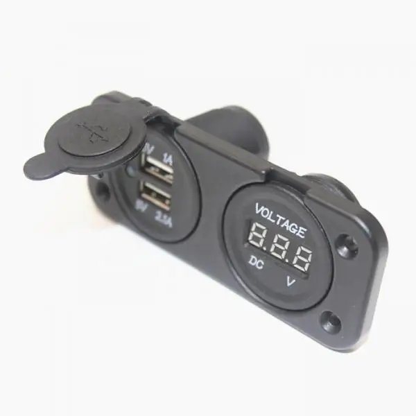 12В-24В автомобильный лодочный трактор USB зарядное устройство и вольтметр источник питания тестер напряжения обратная защита
12В-24В автомобильный лодочный трактор USB зарядное устройство и вольтметр источник питания тестер напряжения обратная защита
