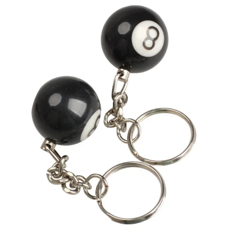2pc Mini Billiards Shaped Keyring Assorted Black Billiards Pool Small Ball Keychain Creative Hanging Decorations
2pc Mini Billiards Shaped Keyring Assorted Black Billiards Pool Small Ball Keychain Creative Hanging Decorations