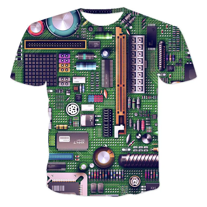 Последняя летняя индивидуальная 3d-футболка с изображением часов, механическая популярная печать, модная повседневная спортивная футболка ... 
Последняя летняя индивидуальная 3d-футболка с изображением часов, механическая популярная печать, модная повседневная спортивная футболка ...