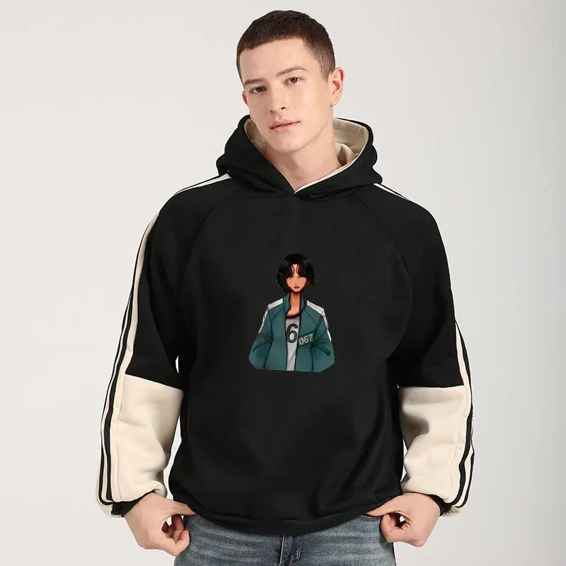Kpop Squid Game 067 Fall Winter Oversized Loose Sweatshirt Angel Hoodie Sports Pullover Zipper Cardigan Y2K Jacket for Women Men
Kpop Squid Game 067 Fall Winter Oversized Loose Sweatshirt Angel Hoodie Sports Pullover Zipper Cardigan Y2K Jacket for Women Men