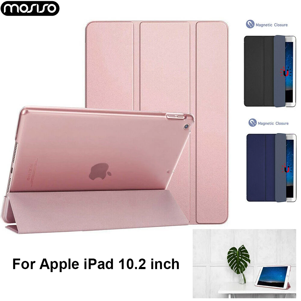 Чехол MOSISO для iPad 10 2 дюймов тонкий чехол из искусственной кожи с подставкой в три