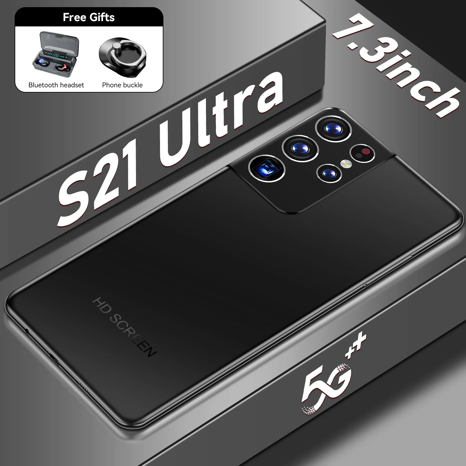 New Version Galay S21+ Ultra 5G 7.3 Inch Smartphone 6800mAh 24MP+48MP 12GB+512GB Unlock Mobile Phones Global Version 
New Version Galay S21+ Ultra 5G 7.3 Inch Smartphone 6800mAh 24MP+48MP 12GB+512GB Unlock Mobile Phones Global Version