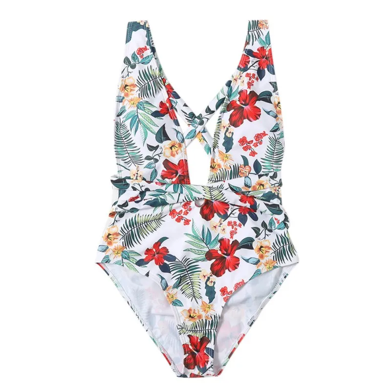 Summer One Piece Halter Deep-V Neck Swimsuits Women Sexy Bikini Bandage Printed Gradient Tie Bikini Swimwear Swimming Suits
Summer One Piece Halter Deep-V Neck Swimsuits Women Sexy Bikini Bandage Printed Gradient Tie Bikini Swimwear Swimming Suits