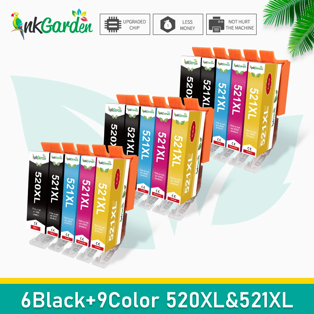 Replacement Ink Cartridges PGI 520 CLI 521 For Canon PIXMA IP3600 IP4600 IP4700 MP540 MP550 MP560 MP620 MP630 Printer Chip
Replacement Ink Cartridges PGI 520 CLI 521 For Canon PIXMA IP3600 IP4600 IP4700 MP540 MP550 MP560 MP620 MP630 Printer Chip