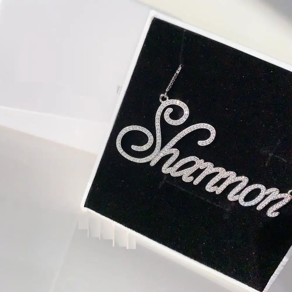 2021 High Quality New Product CZ Thin Chain Women Necklace 100% 925 Sterling Silver Custom Name&Letter Plated Necklace Jewelry
2021 High Quality New Product CZ Thin Chain Women Necklace 100% 925 Sterling Silver Custom Name&Letter Plated Necklace Jewelry