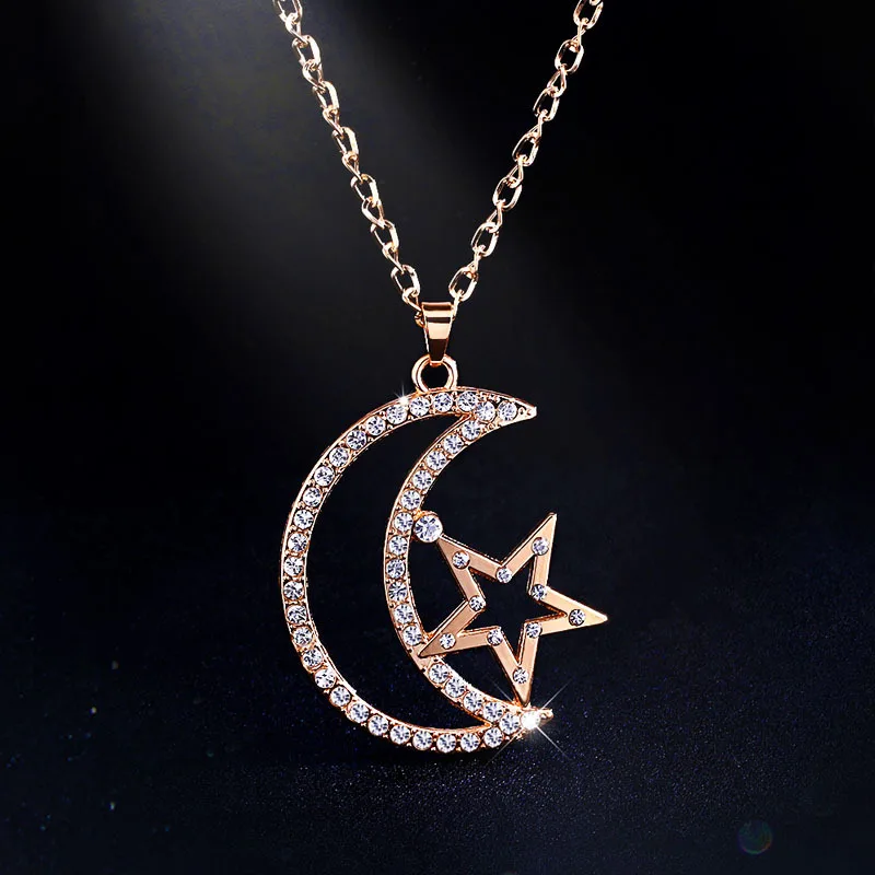 Luokey Fashion Sweater Chain Star Moon Necklaces For Women Trendy Gold Silver Color Clavicle Chain Pendant Necklace Jewelry 2020
Luokey Fashion Sweater Chain Star Moon Necklaces For Women Trendy Gold Silver Color Clavicle Chain Pendant Necklace Jewelry 2020