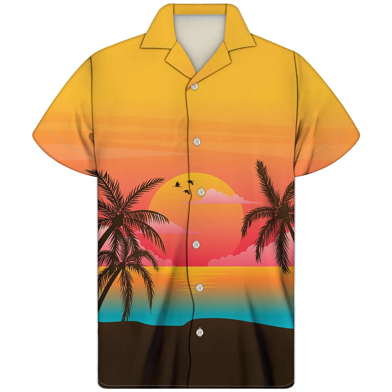 2021 men's shirt Hawaiian Shirt Men's short sleeve large Cuban collar shirt summer
2021 men's shirt Hawaiian Shirt Men's short sleeve large Cuban collar shirt summer
