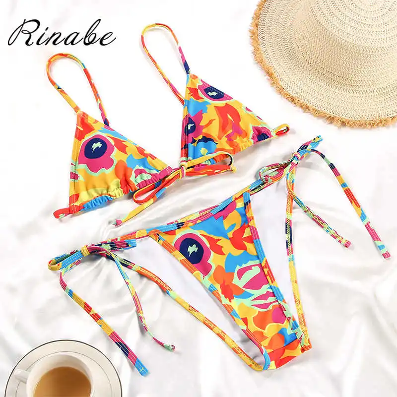 Summer Sexy Bikini 2021 Swimsuit Floral Print Swimwear String Bikini Set Bathing Suit Women Biquini Thong Bikinis Beach wear
Summer Sexy Bikini 2021 Swimsuit Floral Print Swimwear String Bikini Set Bathing Suit Women Biquini Thong Bikinis Beach wear