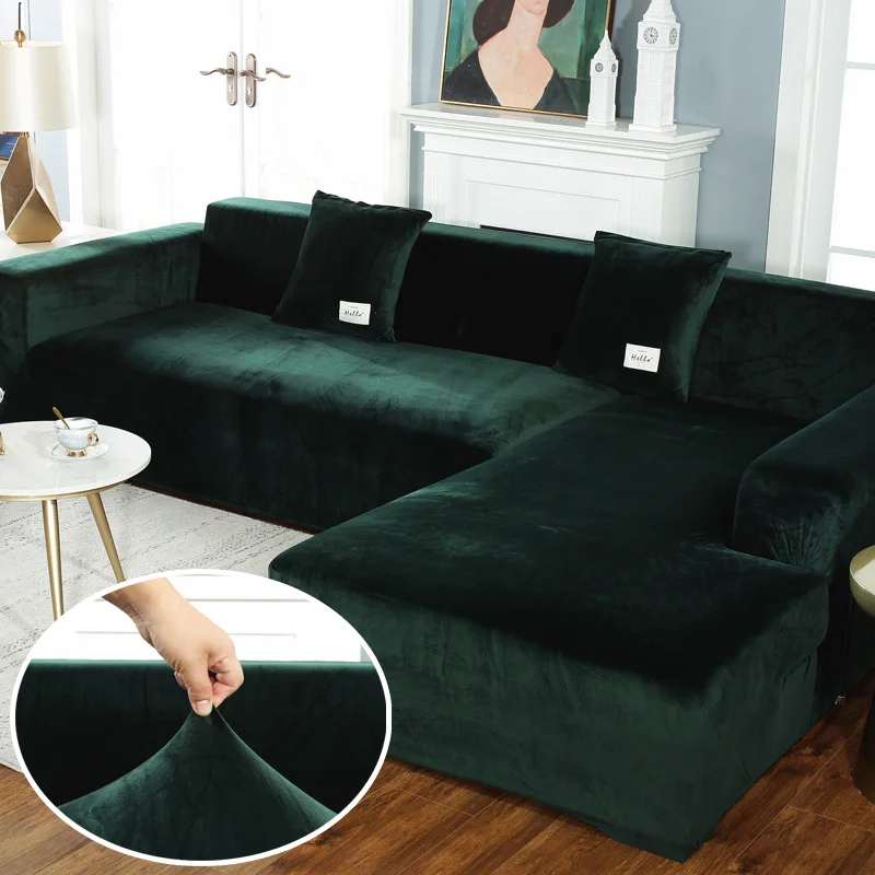 Elasticated Plush Sofa Covers for Living Room Velvet Corner Armchair Couch Pleads Cover Sets 2 and 3 Seater L Shape Furniture 
Elasticated Plush Sofa Covers for Living Room Velvet Corner Armchair Couch Pleads Cover Sets 2 and 3 Seater L Shape Furniture