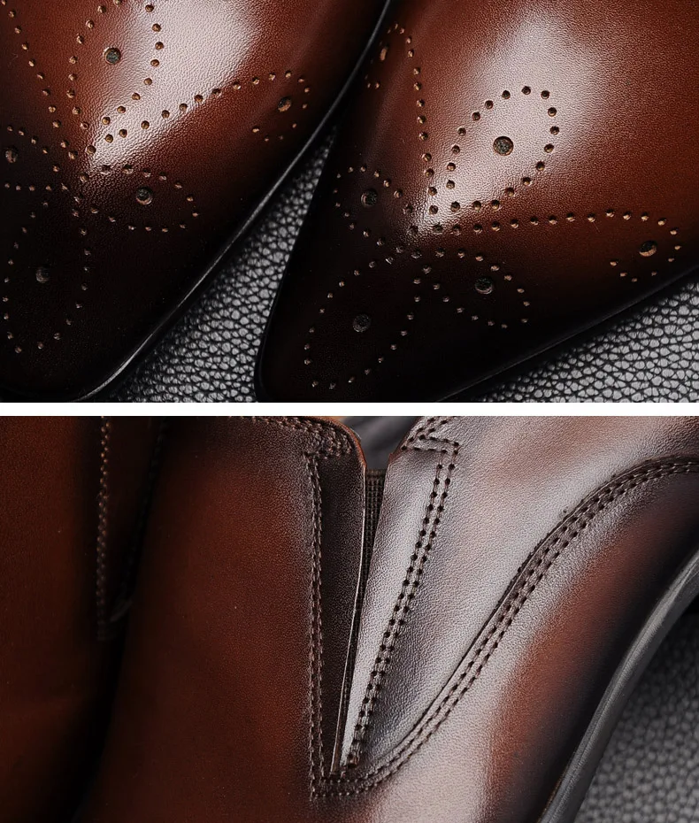 QYFCIOUFU Italian Men's Plain Toe Formal Shoes Oxford Genuine Leather Dress Shoes Brown Black Male Fashion Slip On Wedding Shoes
QYFCIOUFU Italian Men's Plain Toe Formal Shoes Oxford Genuine Leather Dress Shoes Brown Black Male Fashion Slip On Wedding Shoes