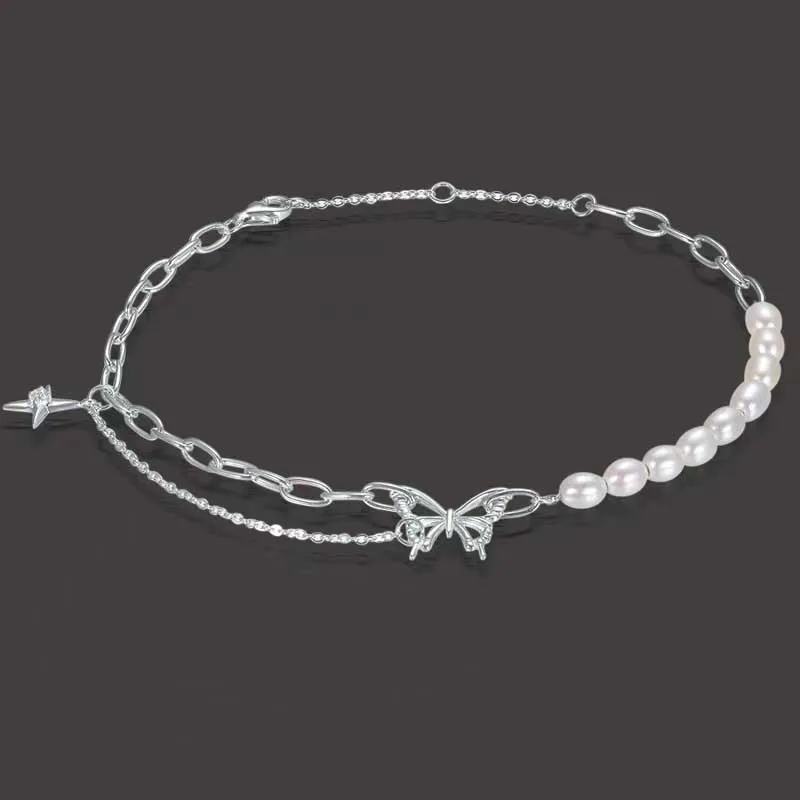 Trendy Natural Freshwater Pearl Bracelets for Women Fine S925 Sterling Silver Butterfly Star Charm Bracelet Jewellery
Trendy Natural Freshwater Pearl Bracelets for Women Fine S925 Sterling Silver Butterfly Star Charm Bracelet Jewellery