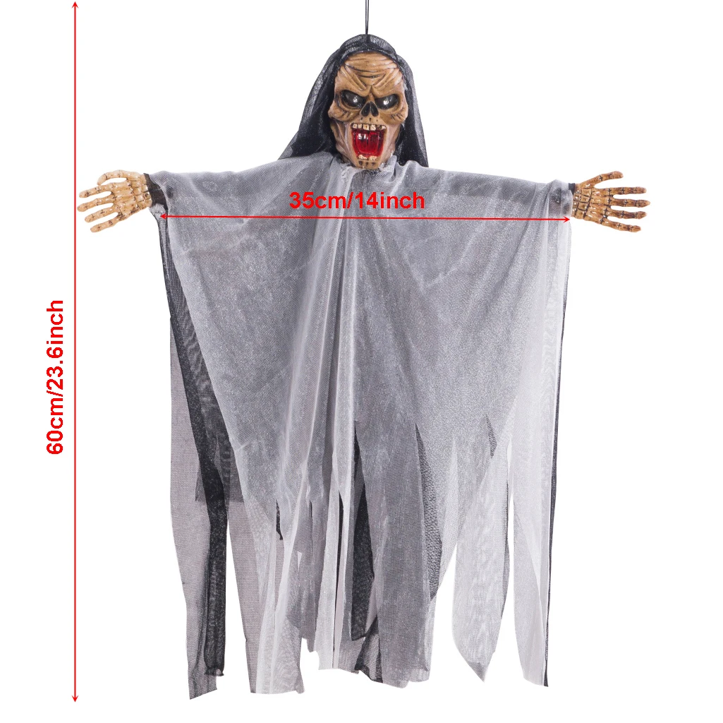 Halloween Hanging Ghost Pendant Skull Skeleton Pirate Halloween Decoration Voice Control&Touch Control
Halloween Hanging Ghost Pendant Skull Skeleton Pirate Halloween Decoration Voice Control&Touch Control