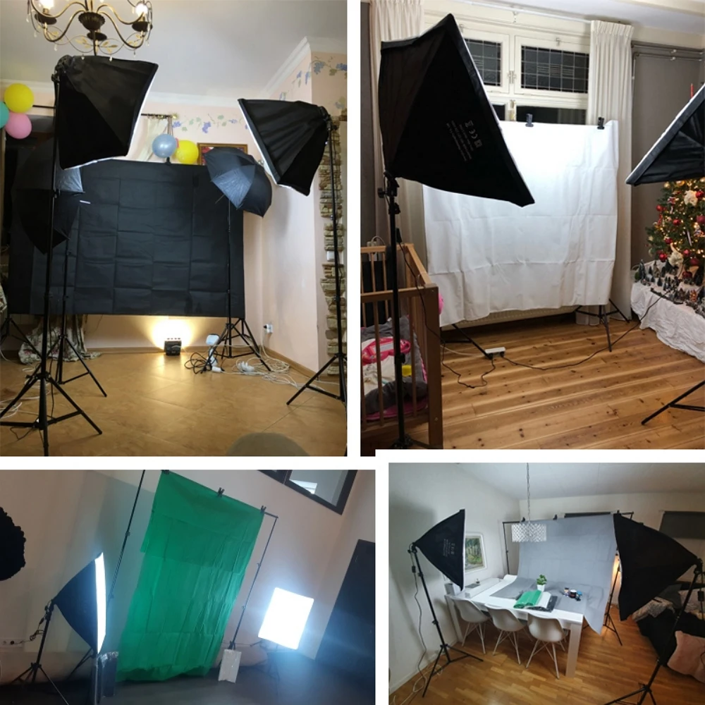 Photographic Lighting Kit 4 Socket Lamp Holder 1.6*3m Backdrop Background Cloth Cantilever Frame Support System For Photo Studio
Photographic Lighting Kit 4 Socket Lamp Holder 1.6*3m Backdrop Background Cloth Cantilever Frame Support System For Photo Studio
