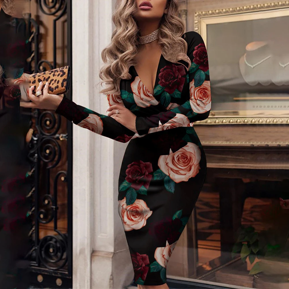 Women's French Retro Bag Hip Long Sleeve Dress 2021 Autumn Winter Fashion Slim Fit Dress Ladies Party Club Streetwear Vestidos
Women's French Retro Bag Hip Long Sleeve Dress 2021 Autumn Winter Fashion Slim Fit Dress Ladies Party Club Streetwear Vestidos