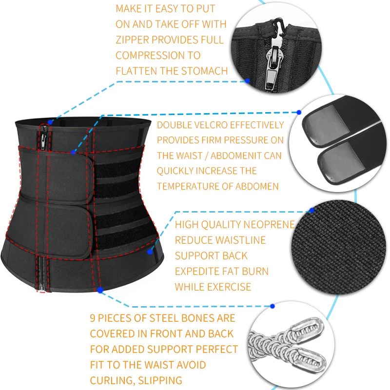 Waist Trainer Body Shaper Thermo Sweat Belt Girdle Corset Women Waist Trainer Reducing Shapers Slimming Trimmer Belt
Waist Trainer Body Shaper Thermo Sweat Belt Girdle Corset Women Waist Trainer Reducing Shapers Slimming Trimmer Belt