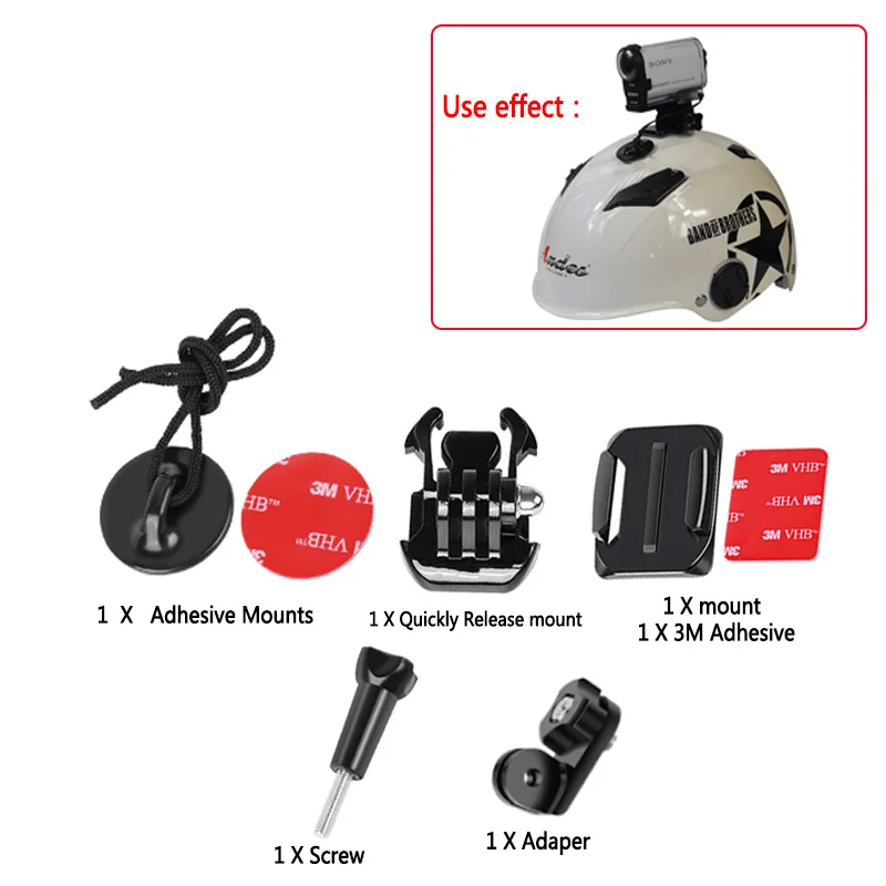 Mount Pack For Sony Action Camer HDR-AS100V AS200V Basic Accessories Curved or Flat Surfaces Helmet Buckle Kit
Mount Pack For Sony Action Camer HDR-AS100V AS200V Basic Accessories Curved or Flat Surfaces Helmet Buckle Kit