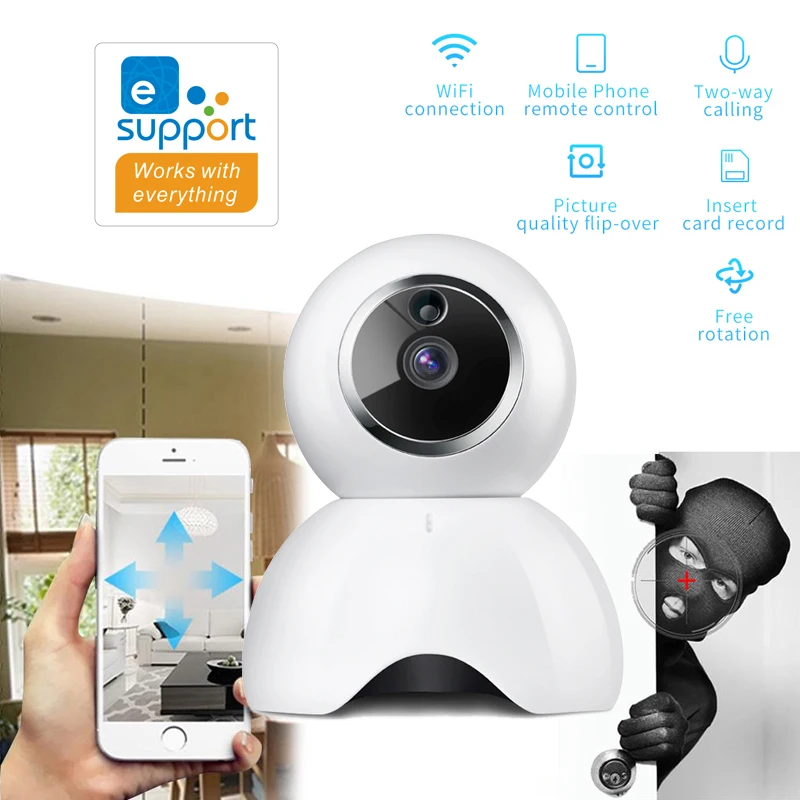 Новый 720P Wi-Fi IP Камера приложение EWeLink дистанционного Управление Смарт Камера безопасности Ночное видение cctv-камера для помещений, Камера Ви...
Новый 720P Wi-Fi IP Камера приложение EWeLink дистанционного Управление Смарт Камера безопасности Ночное видение cctv-камера для помещений, Камера Ви...