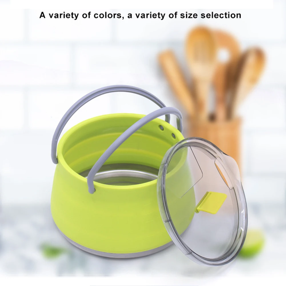 Camping Water Kettle Collapsible Tea Coffee Boiling Water Pot Portable Folding Silicone For Camping Hiking Picnic Essentials
Camping Water Kettle Collapsible Tea Coffee Boiling Water Pot Portable Folding Silicone For Camping Hiking Picnic Essentials