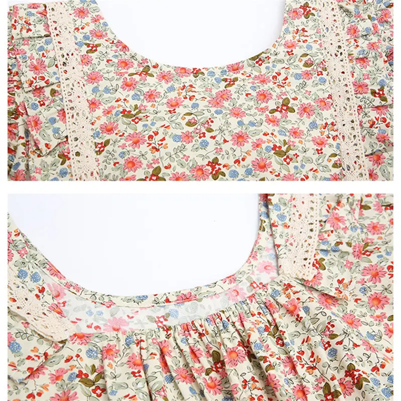 2021 New Hot Summer Teenage Girls Dress Two Colors Floral Print Kids Clothes 100% Cotton Elegant Princess Party Costume 7 9 11Y
2021 New Hot Summer Teenage Girls Dress Two Colors Floral Print Kids Clothes 100% Cotton Elegant Princess Party Costume 7 9 11Y