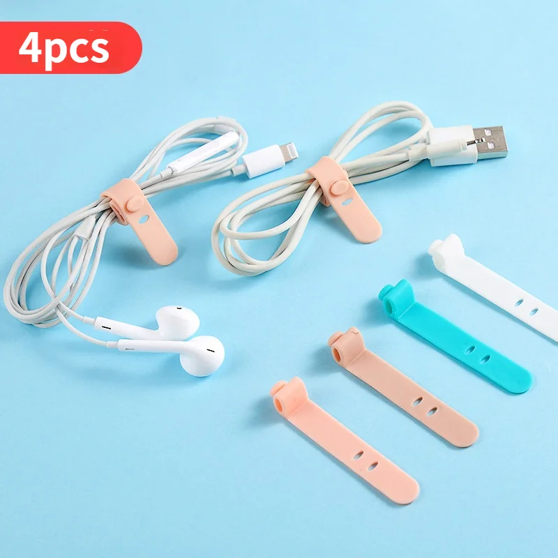 4pcs Silicone Strap Desk Storage Cord Manager Earphone Charging Cable Anti-Lost Strapping Tape Creative Data Line Storage Buckle
4pcs Silicone Strap Desk Storage Cord Manager Earphone Charging Cable Anti-Lost Strapping Tape Creative Data Line Storage Buckle