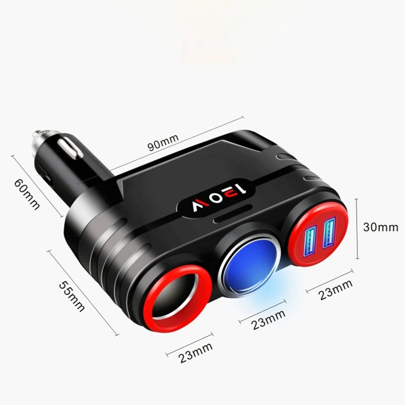 2021 New 1pc Car Charger, Cigarette Lighter Distributor Adapter 2 Socket C-type Multi-power Socket 12V / 24V
2021 New 1pc Car Charger, Cigarette Lighter Distributor Adapter 2 Socket C-type Multi-power Socket 12V / 24V