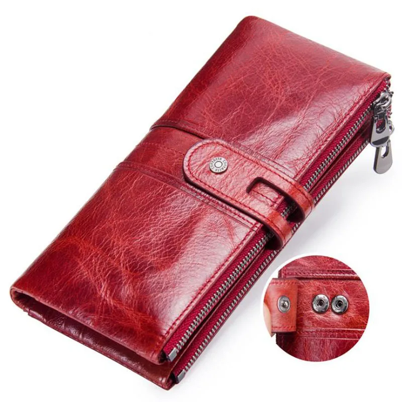 Women Wallet Purse Women Genuine Leather Wallet Long Coin Purse Card Holder Money Clutch Multifunction Double Zipper GQ152 
Women Wallet Purse Women Genuine Leather Wallet Long Coin Purse Card Holder Money Clutch Multifunction Double Zipper GQ152