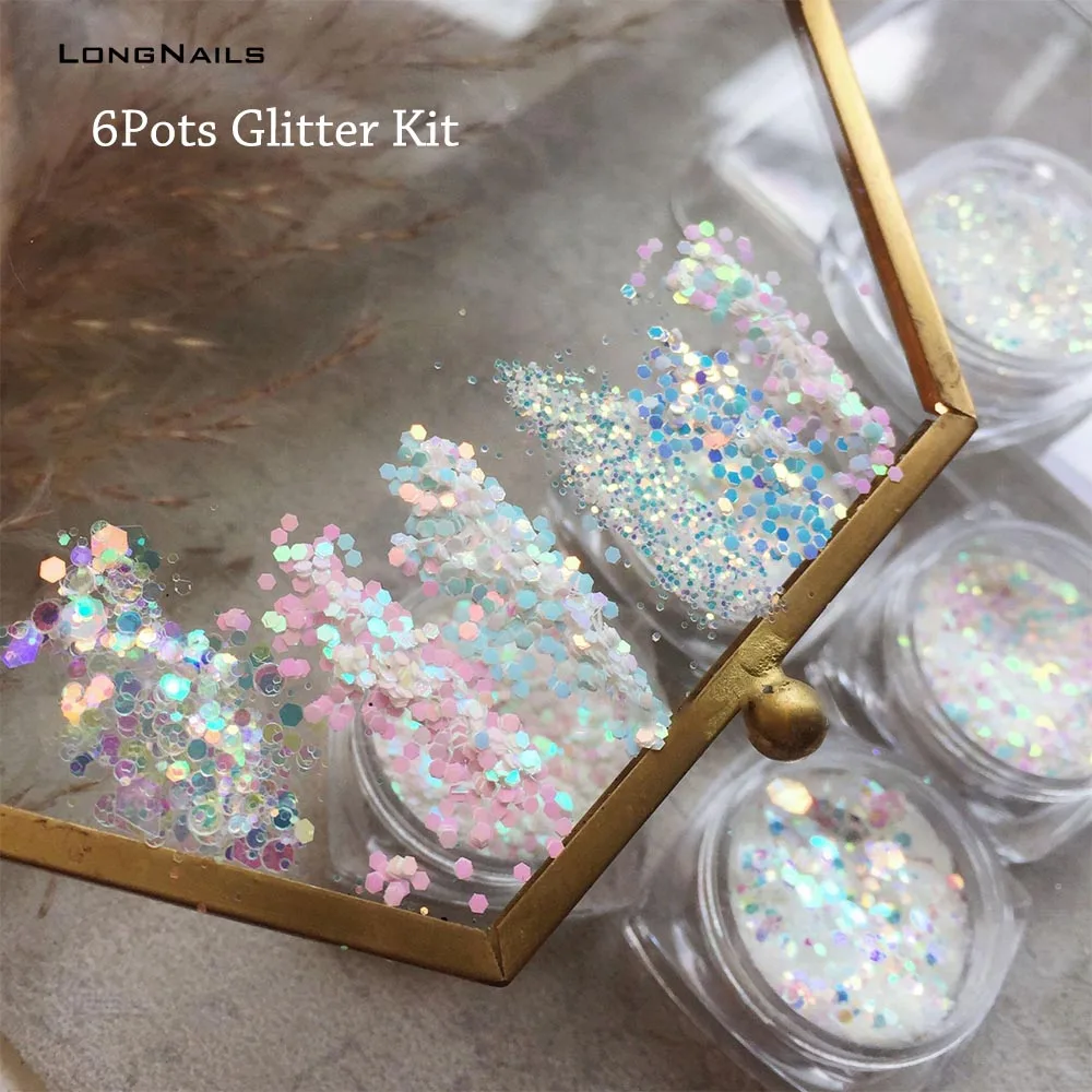 35style+ Glossy Holographic Flakes Nail Glitter Powder Kit Christmas,Luminous,Symphony Mix Hexagon Sequins Nail Glitter Kit 6pot
35style+ Glossy Holographic Flakes Nail Glitter Powder Kit Christmas,Luminous,Symphony Mix Hexagon Sequins Nail Glitter Kit 6pot