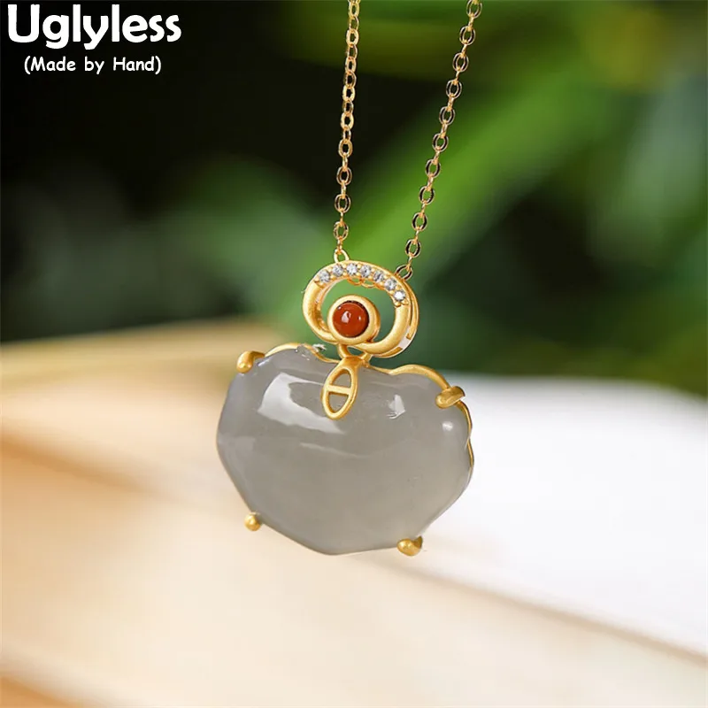 Uglyless Natural Jade Cloud Pendants Necklaces for Women Gold Gemstones Agate Necklaces +Chain 925 Silver Heart Crystals Jewelry
Uglyless Natural Jade Cloud Pendants Necklaces for Women Gold Gemstones Agate Necklaces +Chain 925 Silver Heart Crystals Jewelry