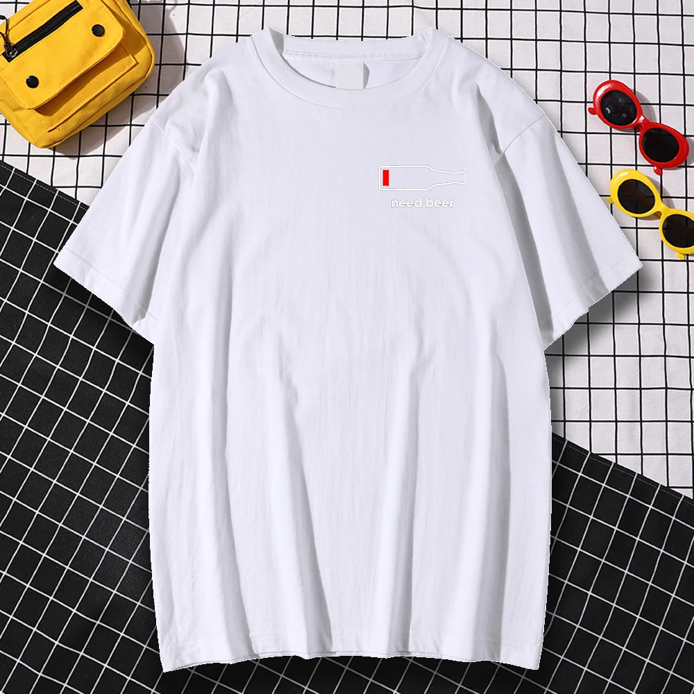 Kohpweran Funny Quality Liquor Bottle Without Energy Need Beer Print Men T-Shirt Creativity Traveling Clothing Big Size Top
Kohpweran Funny Quality Liquor Bottle Without Energy Need Beer Print Men T-Shirt Creativity Traveling Clothing Big Size Top
